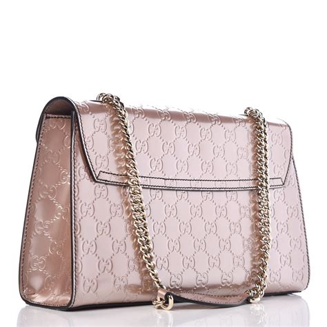 gucci gg shine emily|GUCCI GG Shine Guccissima Medium Emily Chain Shoulder .